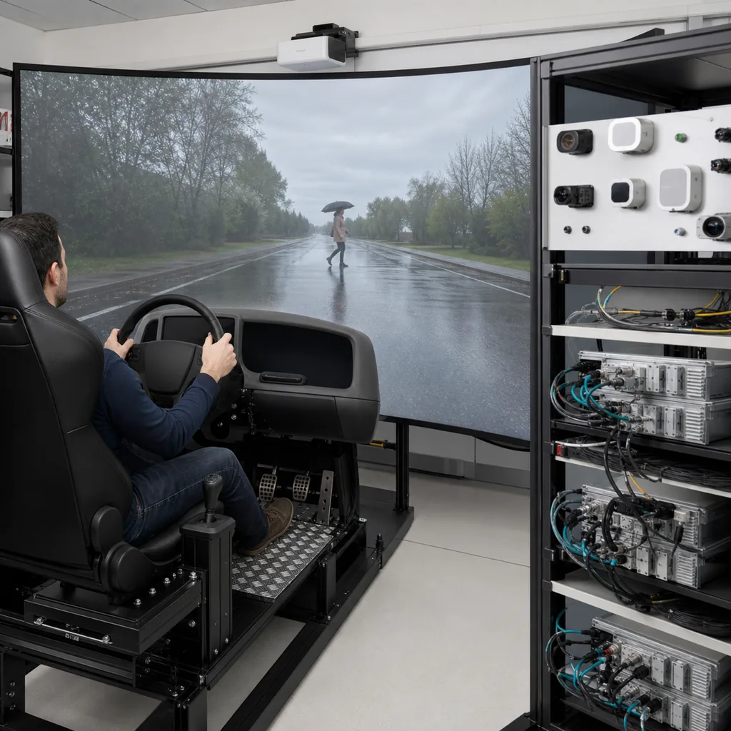 DYNA4 虛擬試車：極端天氣、危險場景搬進電腦，直接注入 ADAS ECU