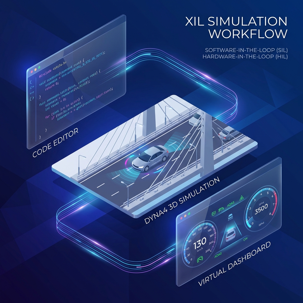 XIL 仿真工作流示意圖